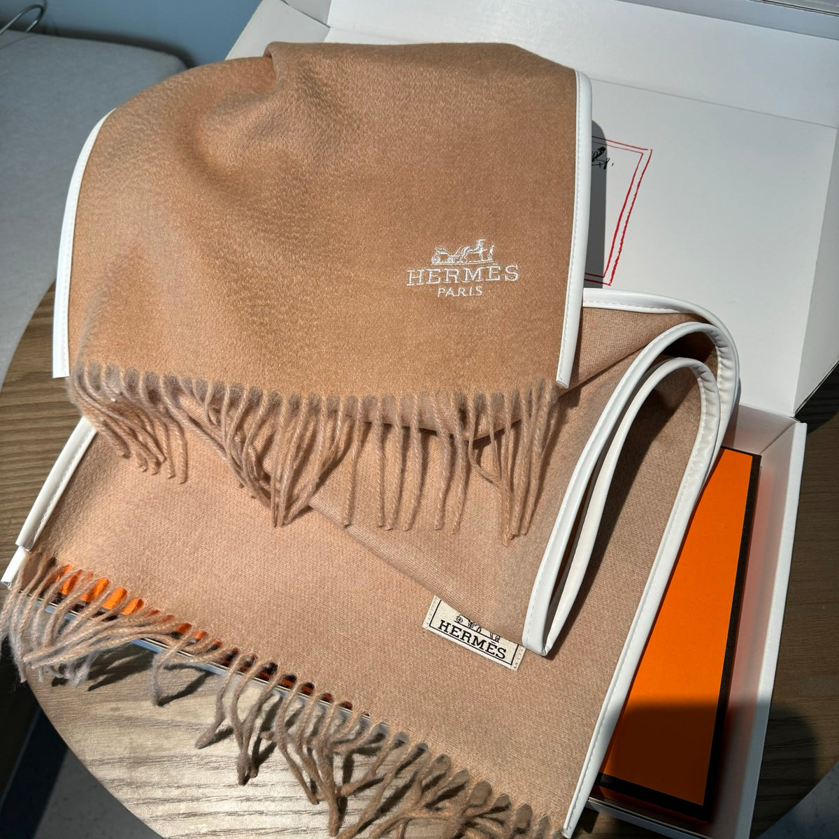 genuine leather versatile Scarf for men - alternate angle view 5