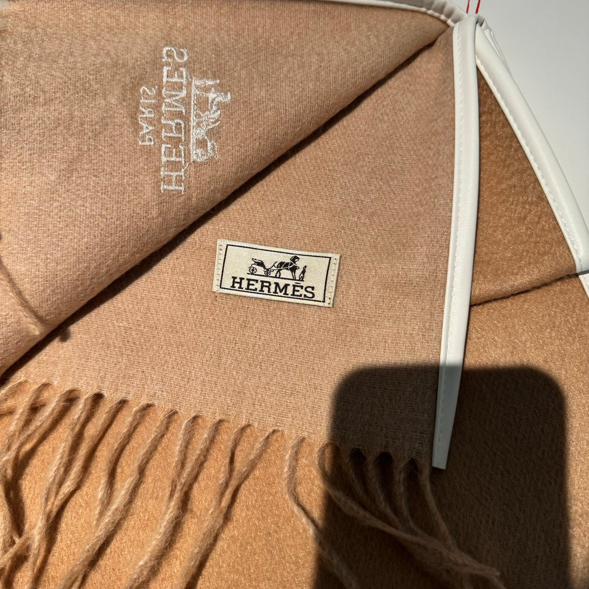 genuine leather versatile Scarf for men - alternate angle view 3