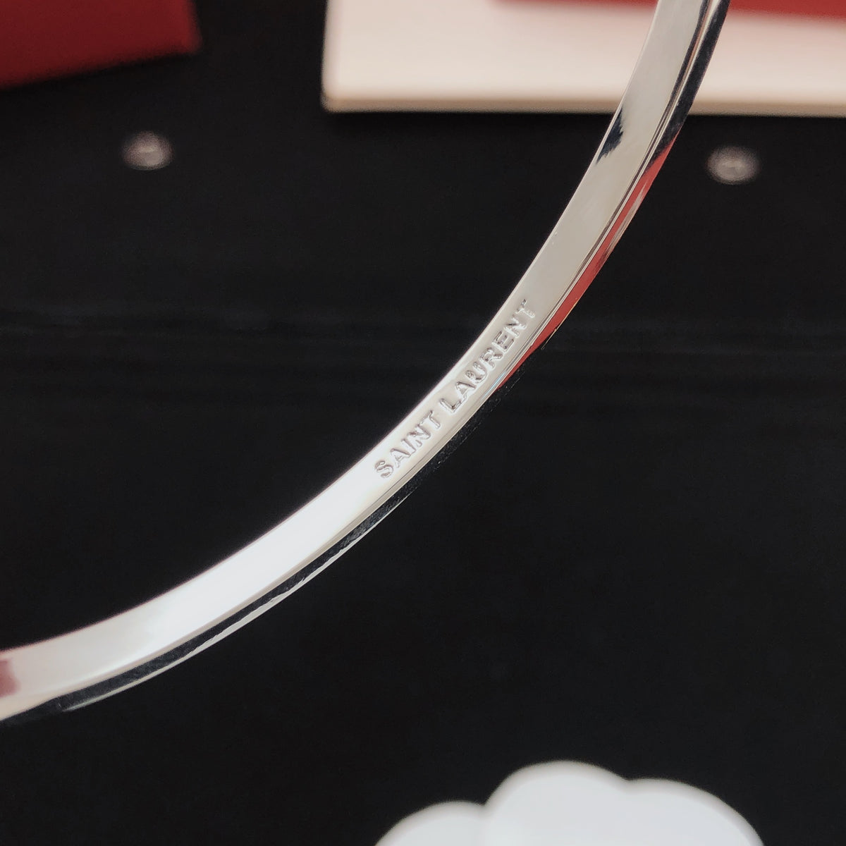 yellow brass Bangle for women - alternate angle view 5