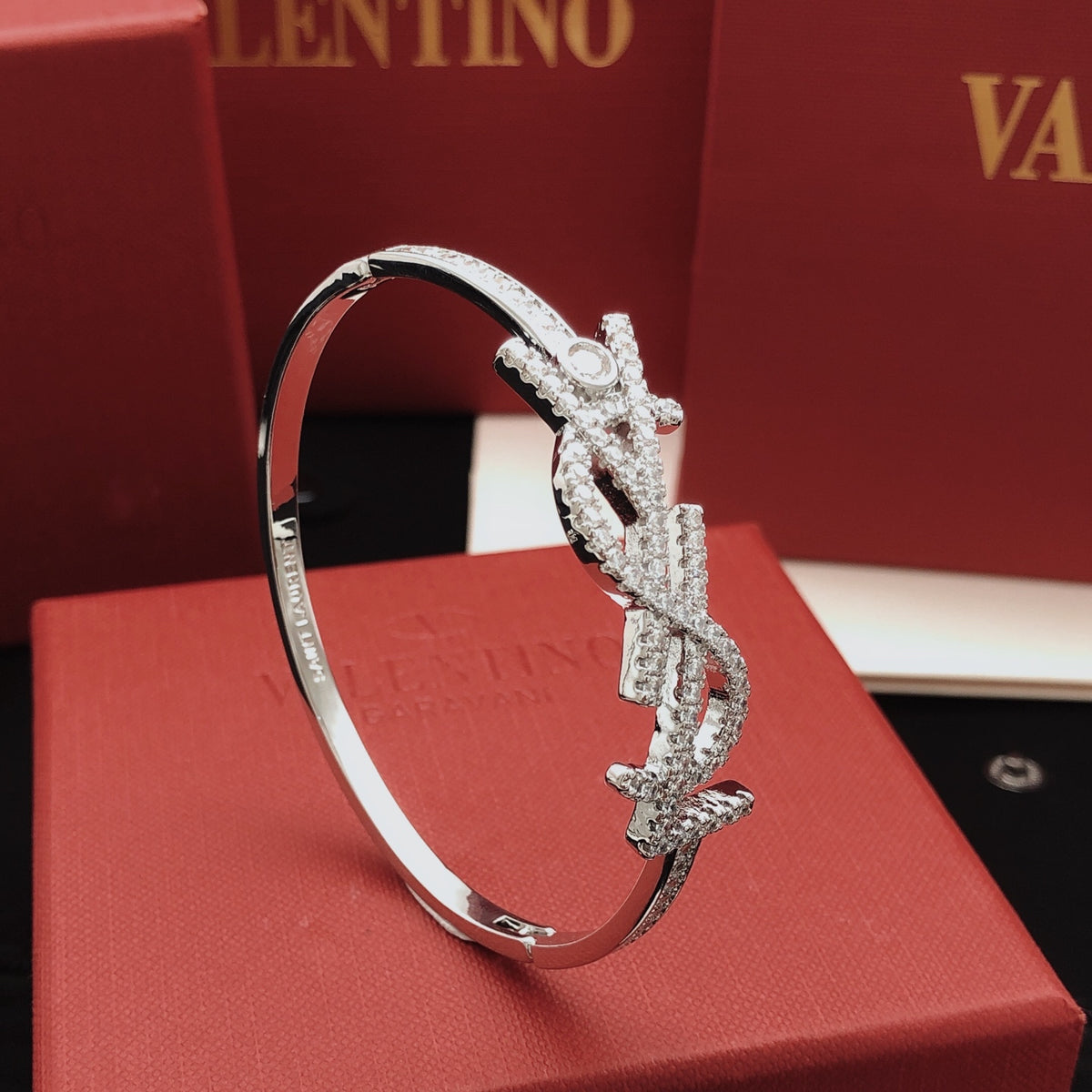 yellow brass Bangle for women - product detail view