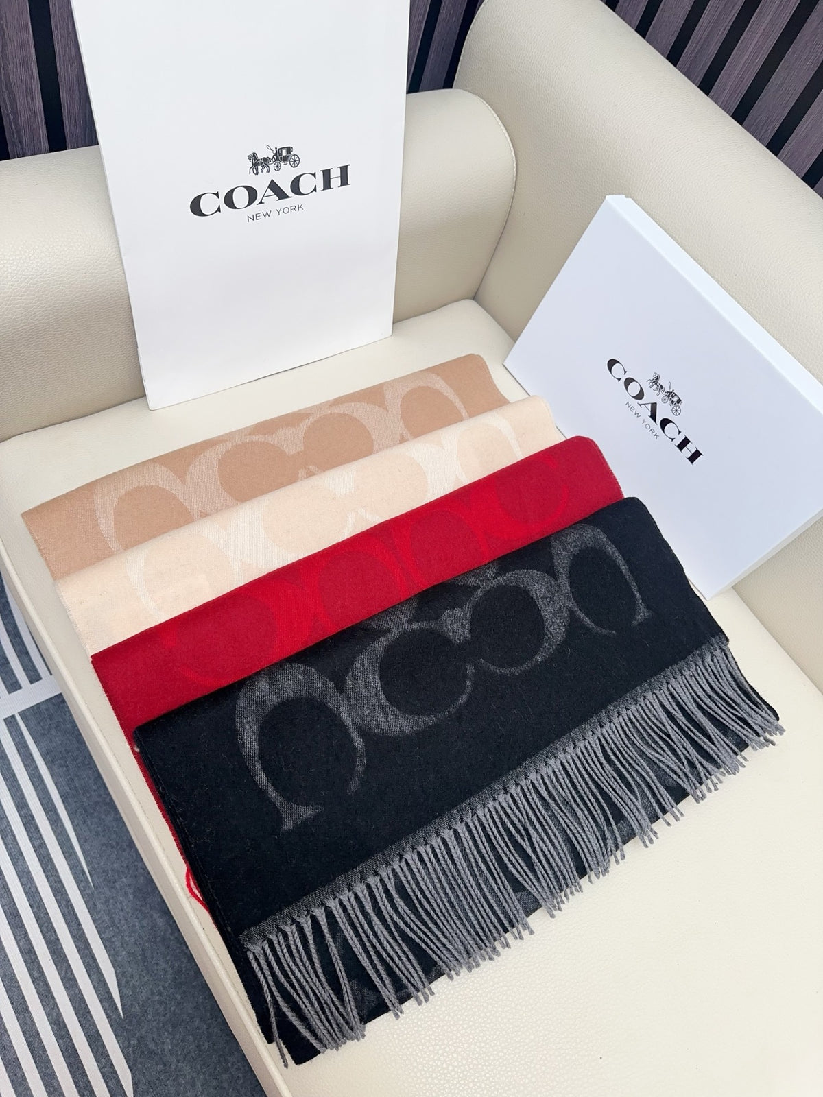 tricolor velvet Shawl for women - alternate angle view 9