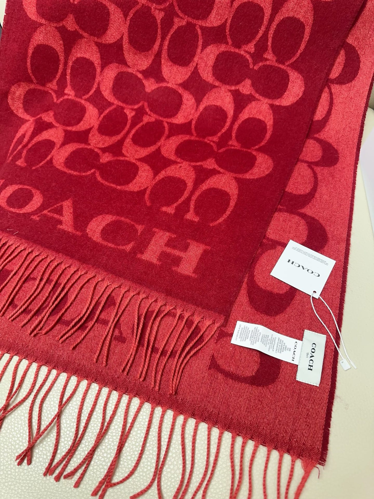 tricolor velvet letter Shawl for women - alternate angle view 6