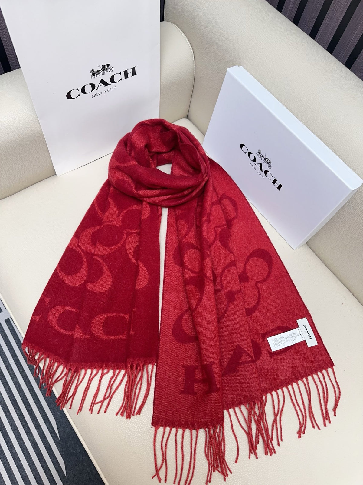 tricolor velvet letter Shawl for women - alternate angle view 8