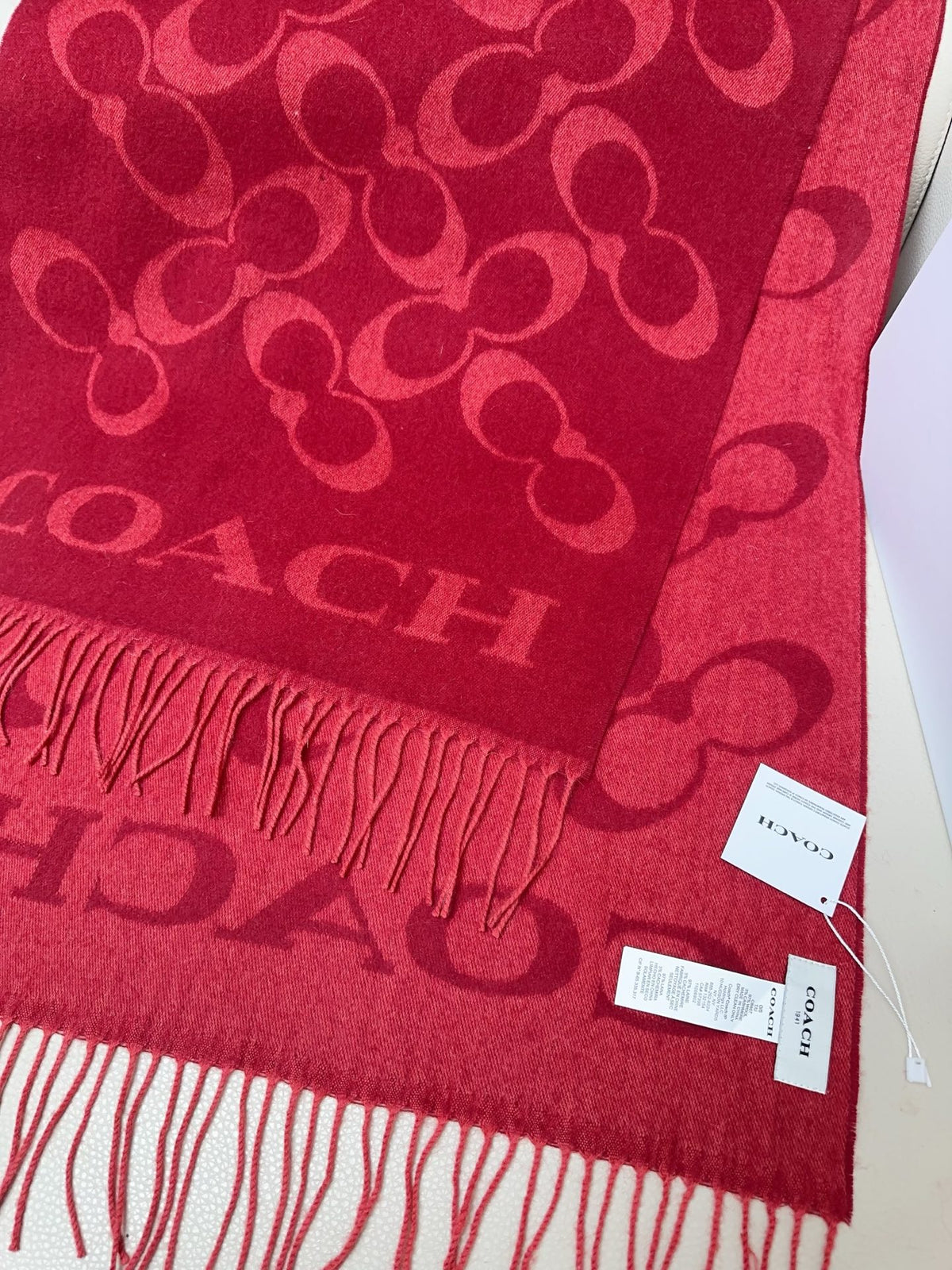 tricolor velvet letter Shawl for women - alternate angle view 6