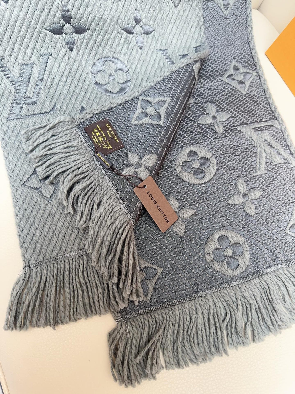 wool floral Scarf for women - alternate angle view 7