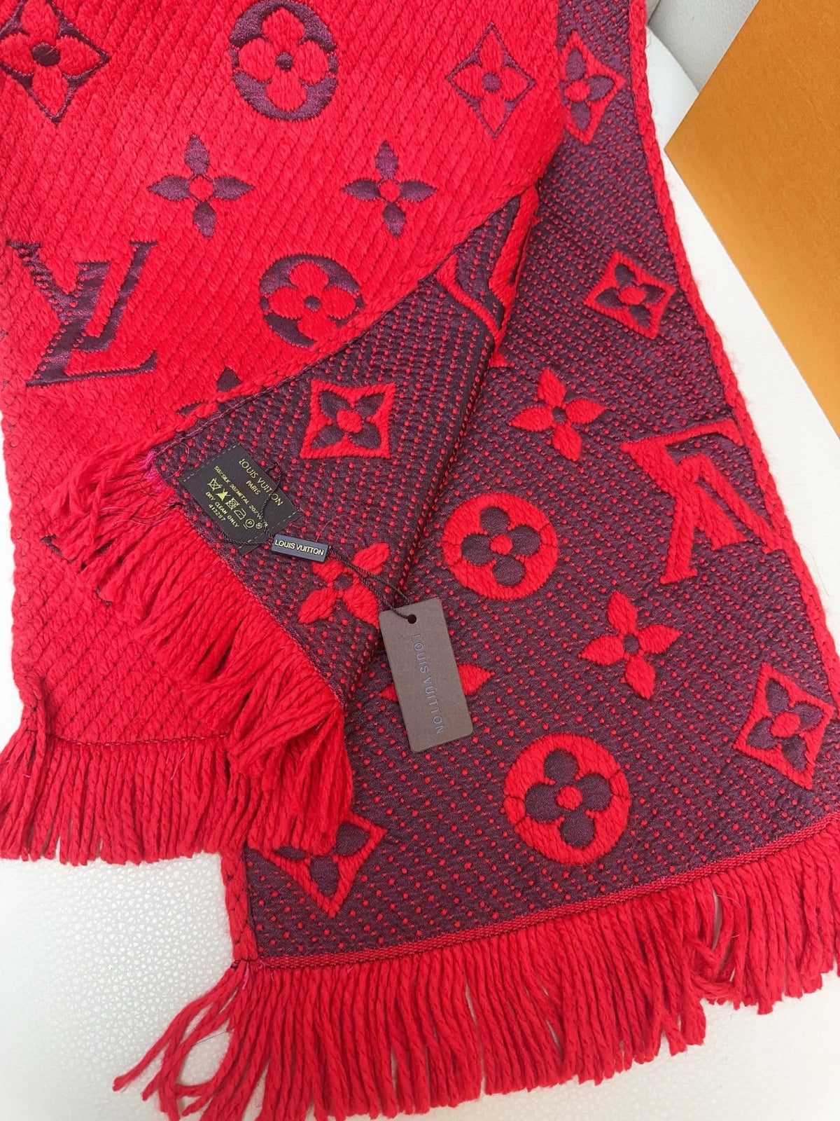 wool floral Scarf for women - alternate angle view 7