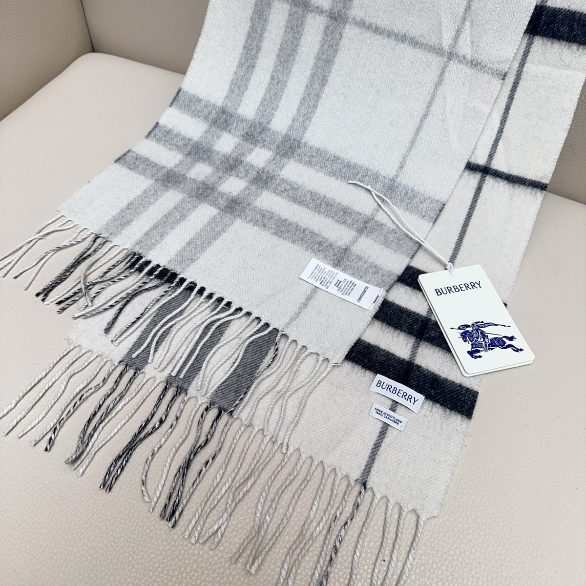 blue velvet elegant Scarf for men - alternate angle view 6