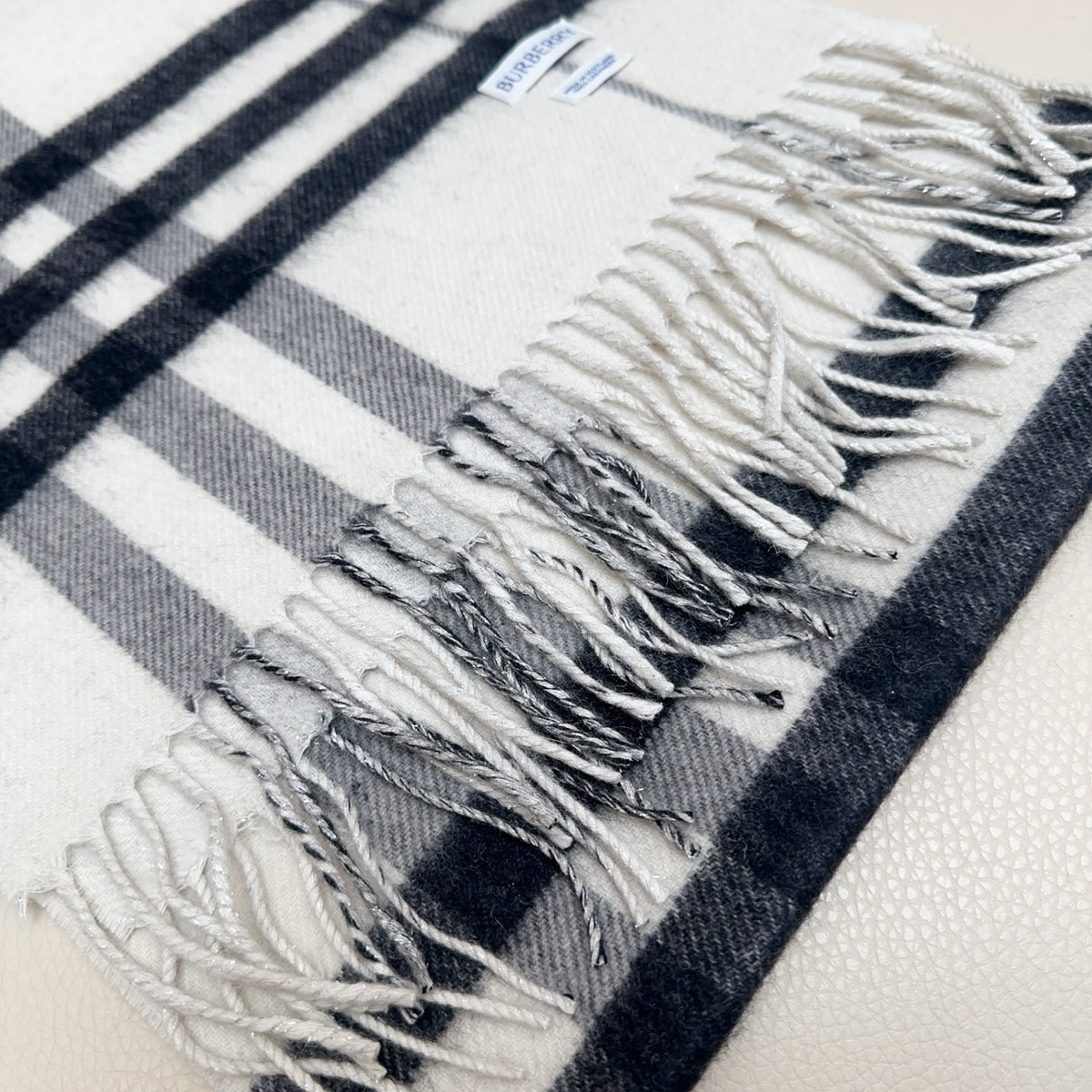 blue velvet elegant Scarf for men - alternate angle view 7