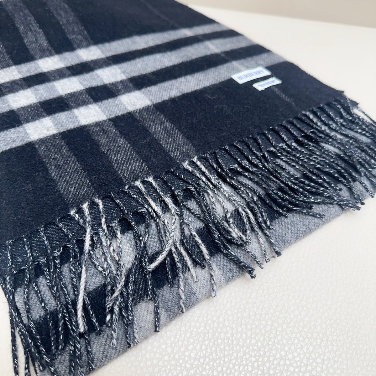 blue velvet elegant Scarf for men - alternate angle view 7