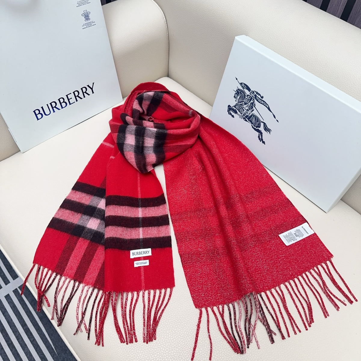 blue velvet elegant Scarf for men - alternate angle view 8