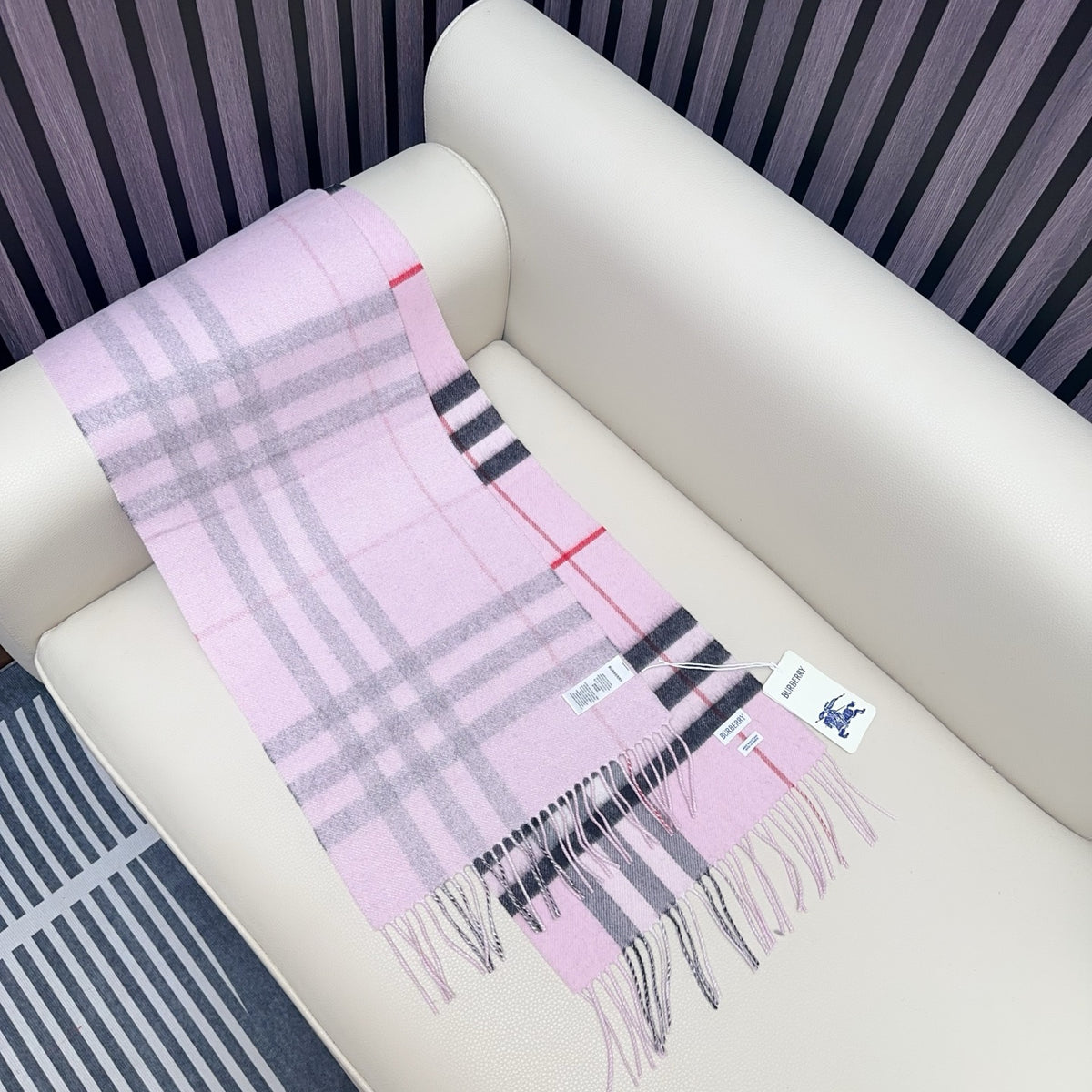 blue velvet elegant Scarf for men - alternate angle view 5
