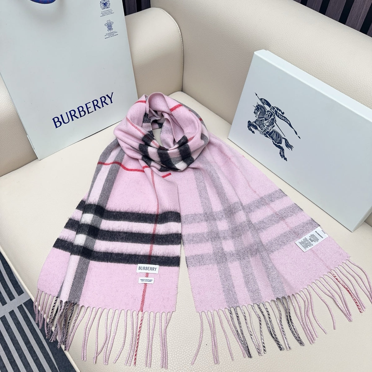 blue velvet elegant Scarf for men - alternate angle view 8