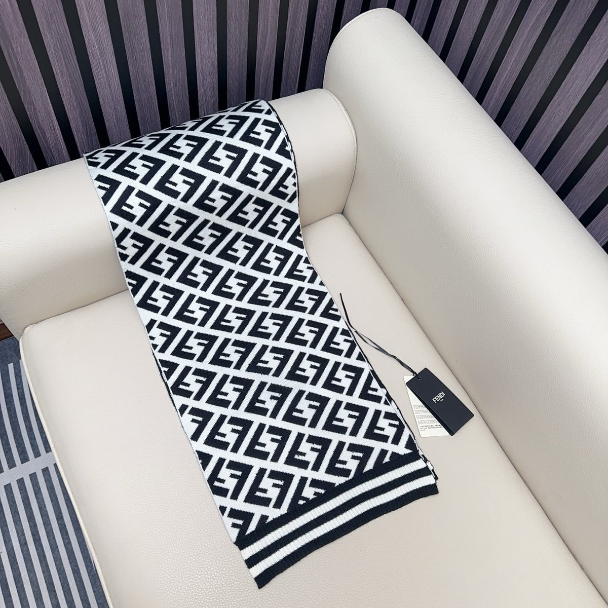 wool elegant Scarf for women - alternate angle view 4