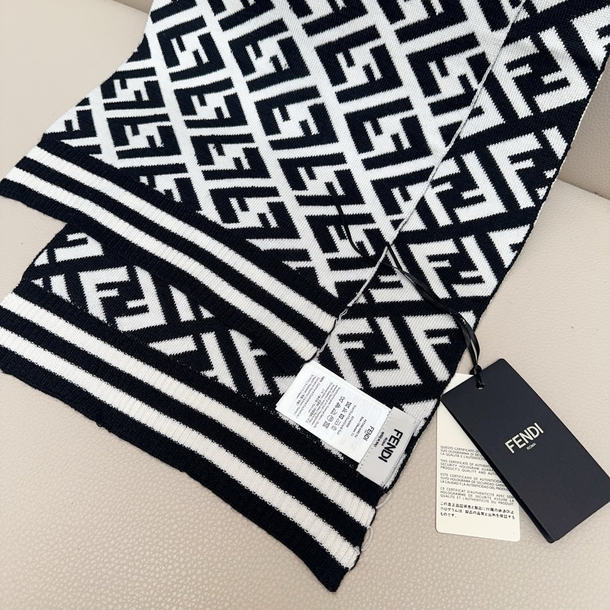 wool elegant Scarf for women - alternate angle view 7
