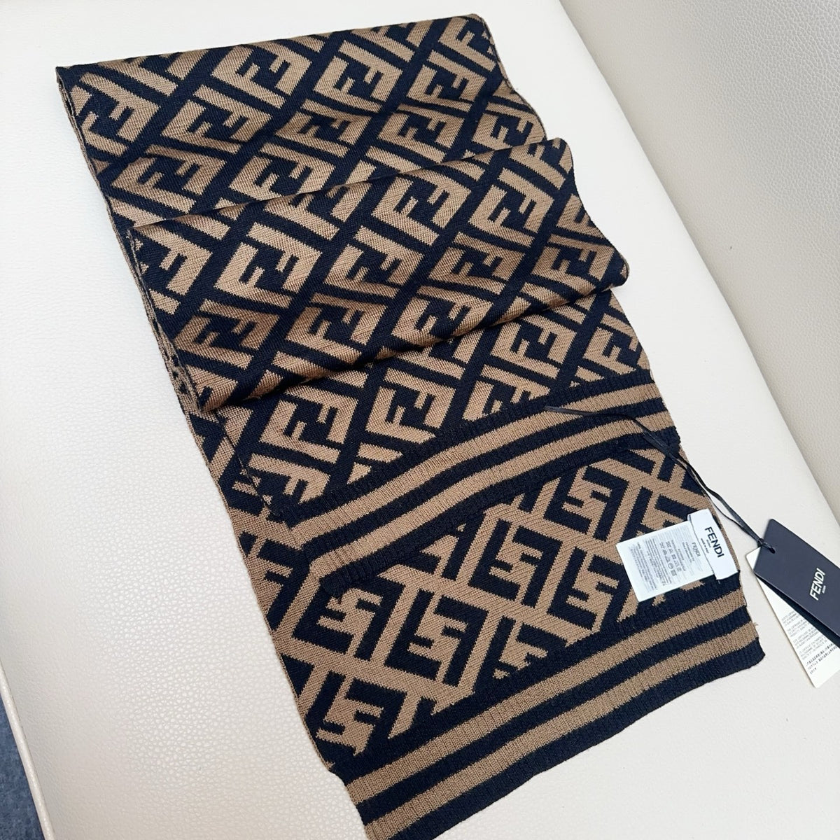 wool elegant Scarf for women - alternate angle view 4