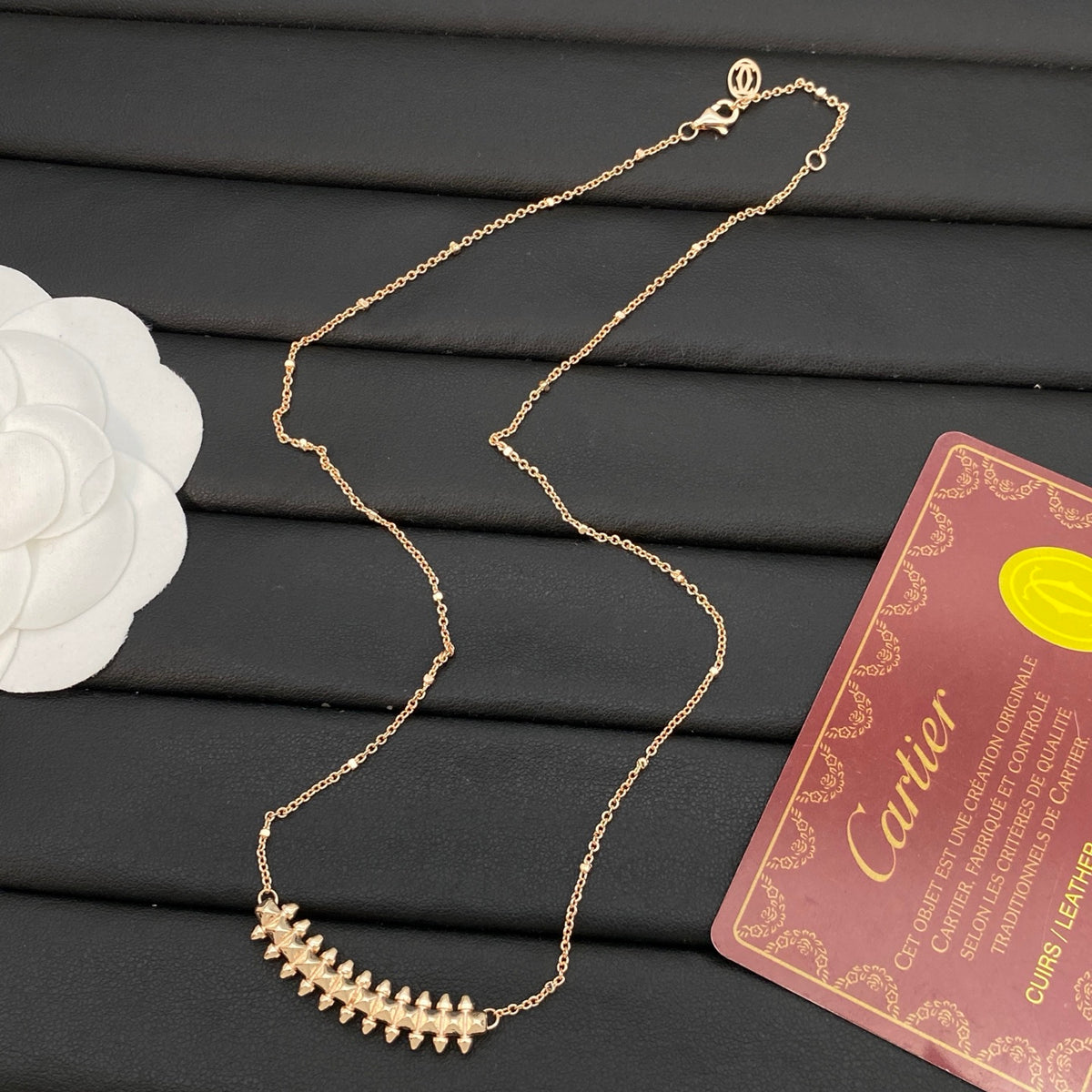 champagne unique Necklace for women - alternate angle view 8