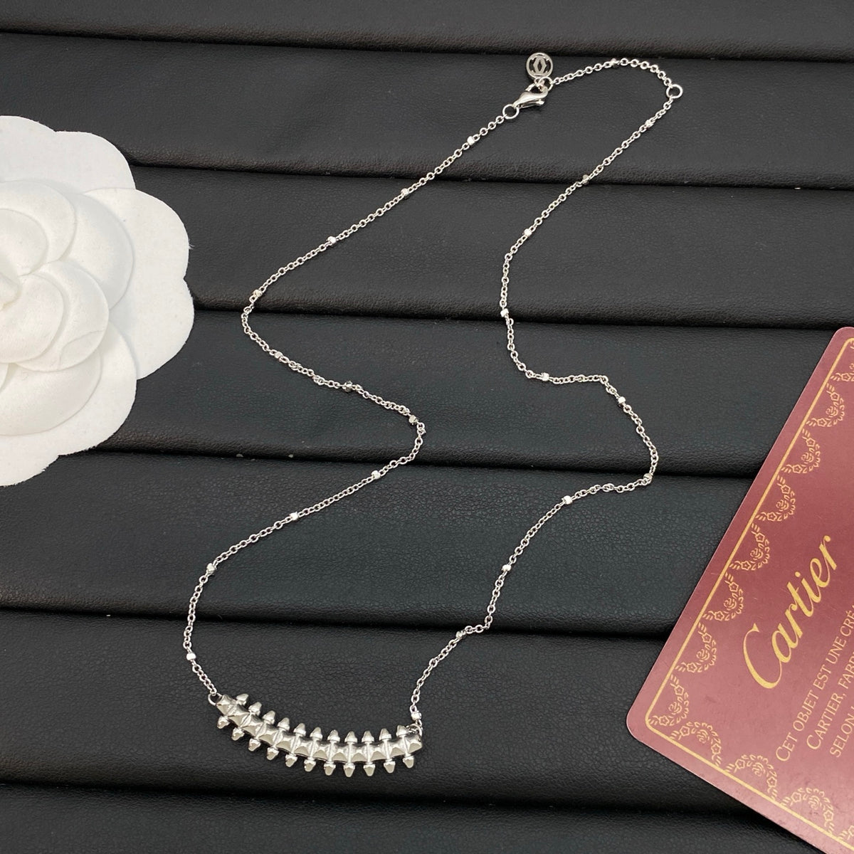 champagne unique Necklace for women - alternate angle view 6