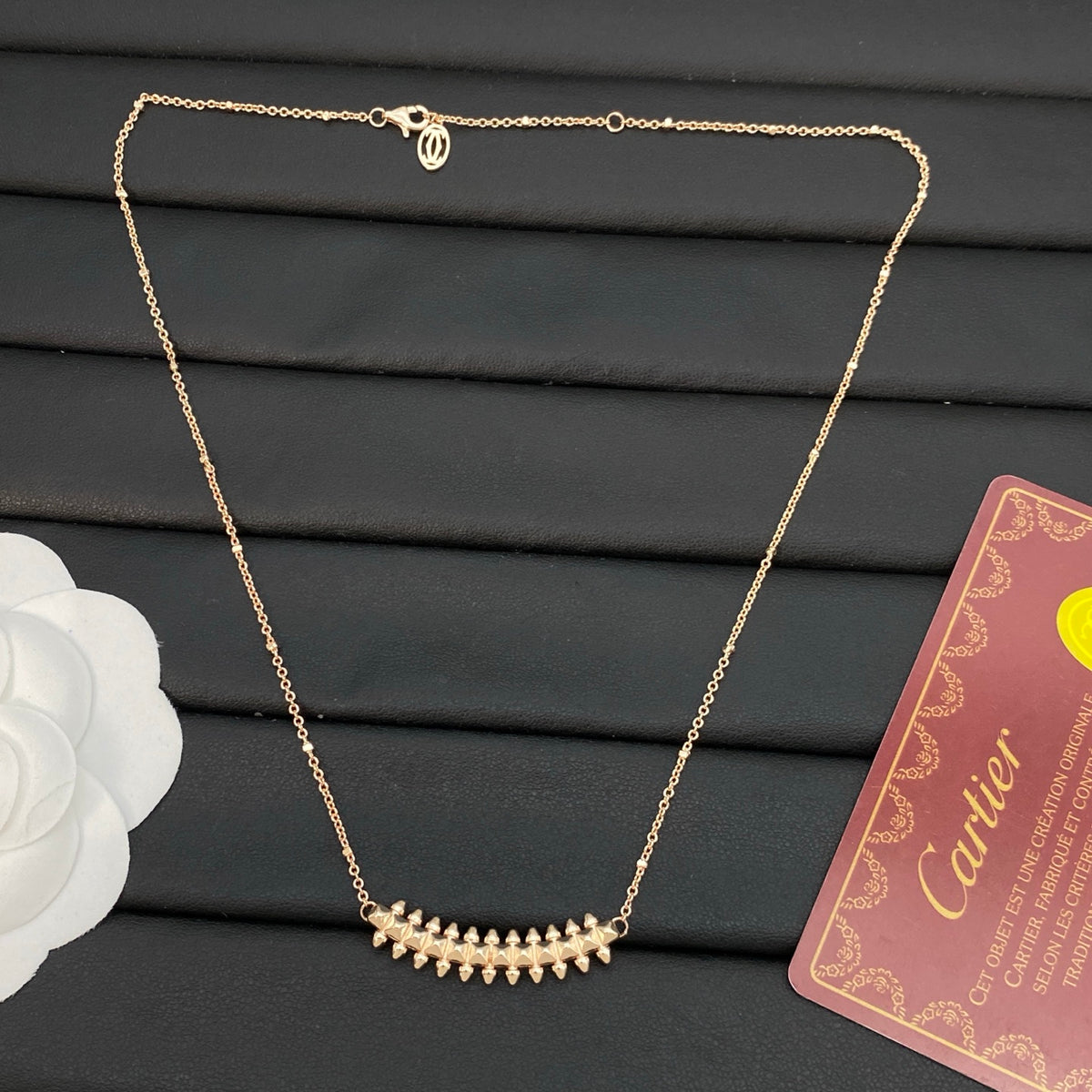 champagne unique Necklace for women - alternate angle view 7