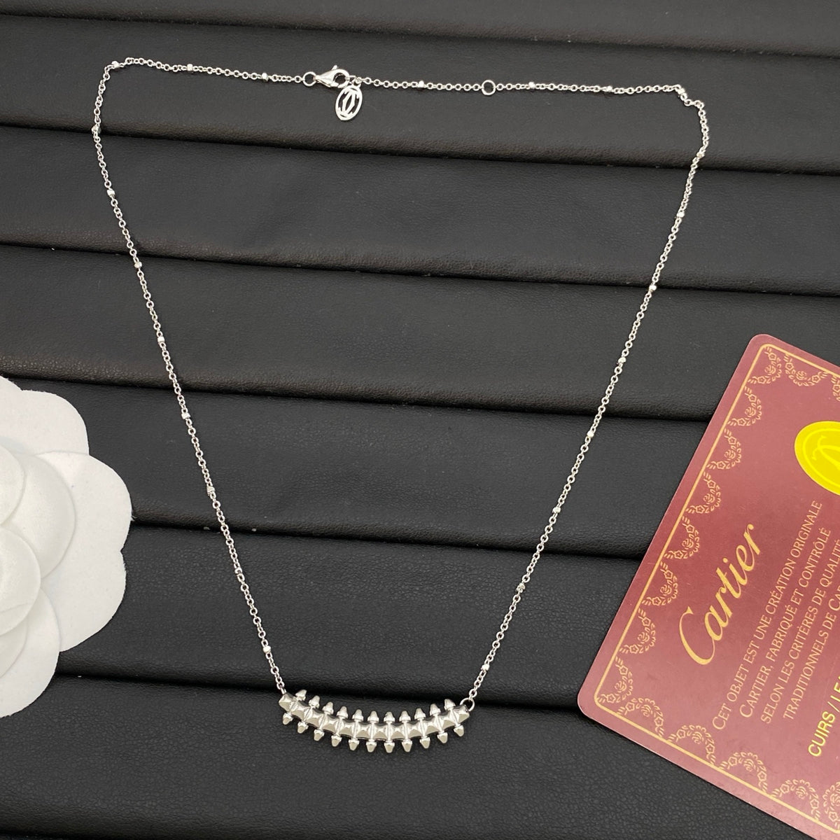 champagne unique Necklace for women - alternate angle view 5