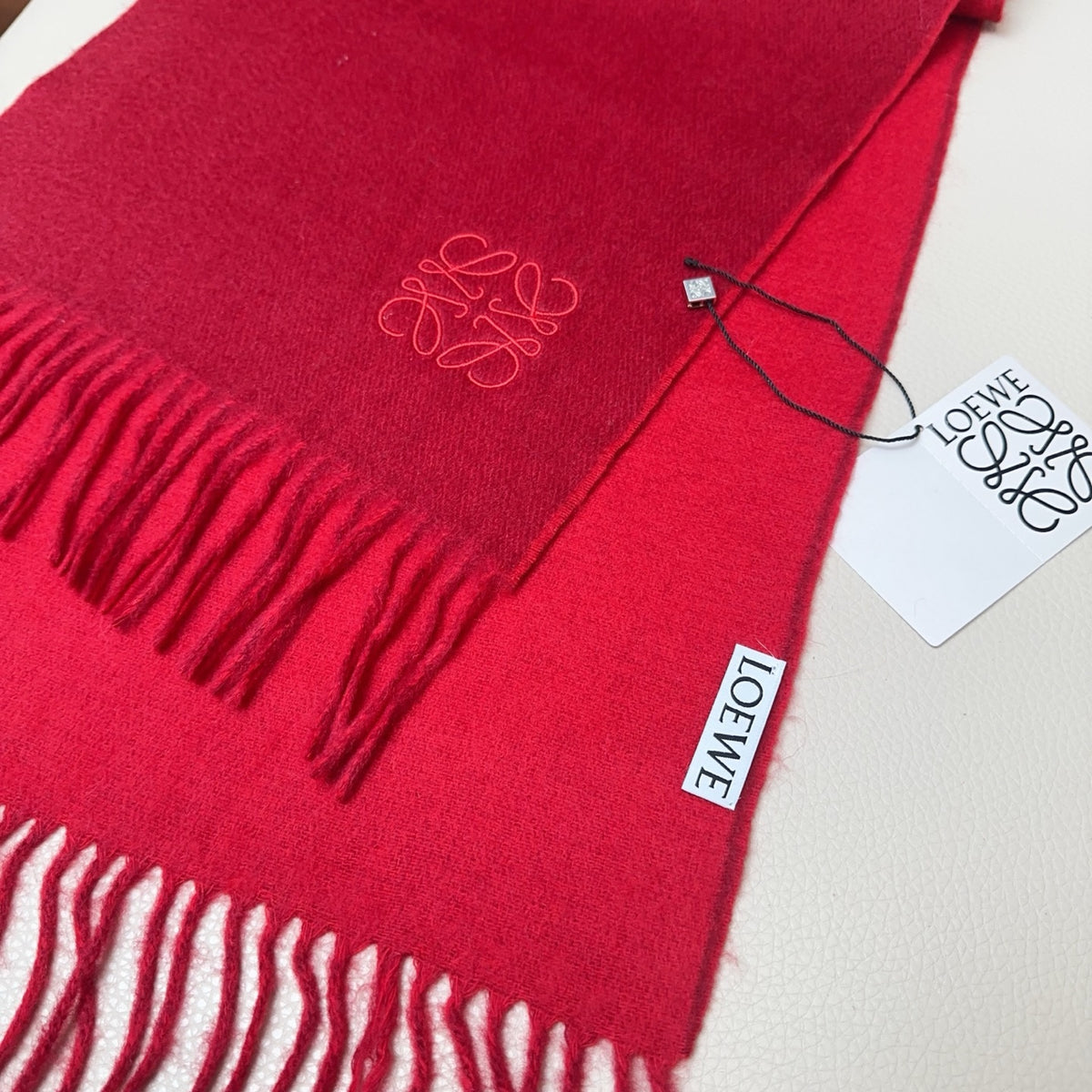 contrast color edgy Scarf for unisex couple - alternate angle view 6