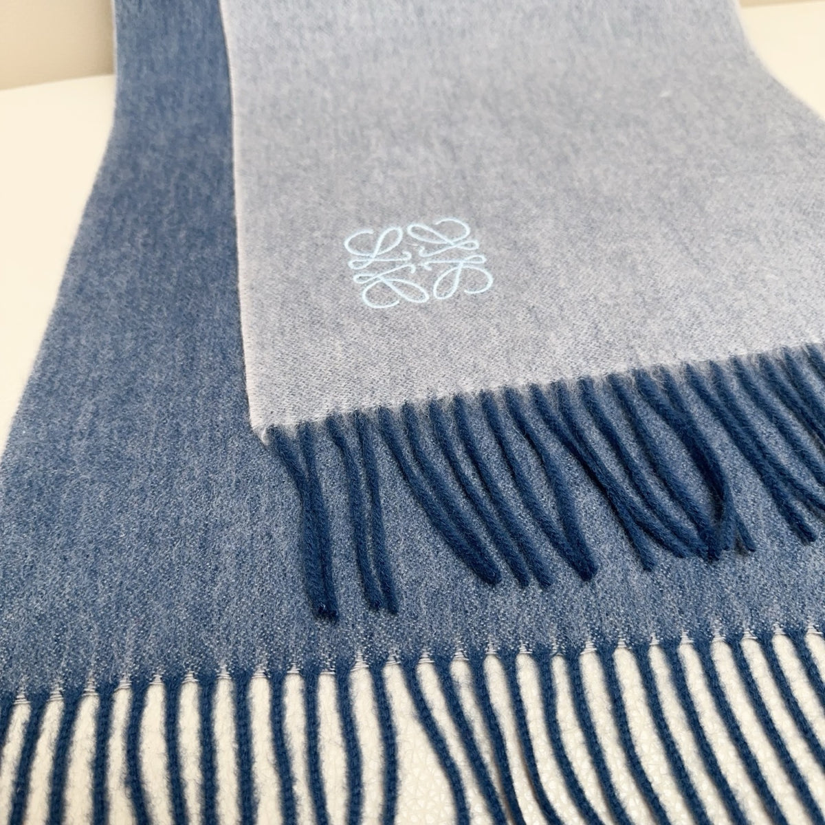 contrast color edgy Scarf for unisex couple - alternate angle view 7