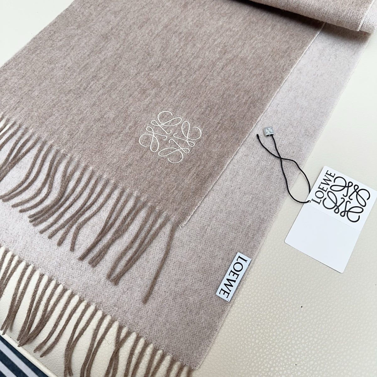 contrast color edgy Scarf for unisex couple - alternate angle view 5