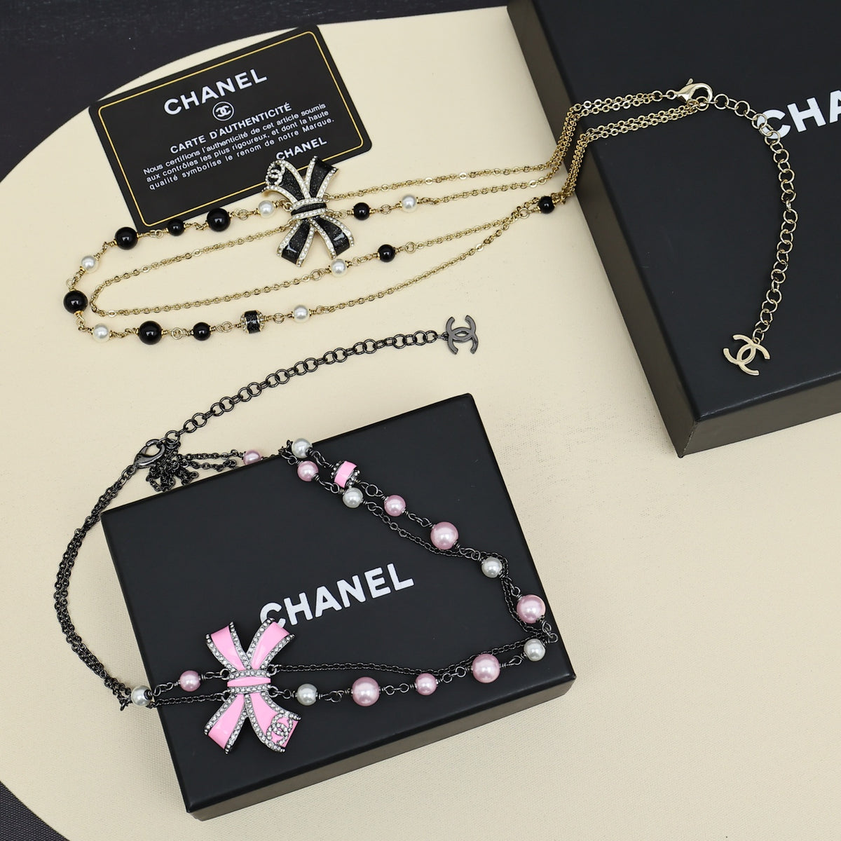 black and gold enamel butterfly Necklace for women - alternate angle view 8