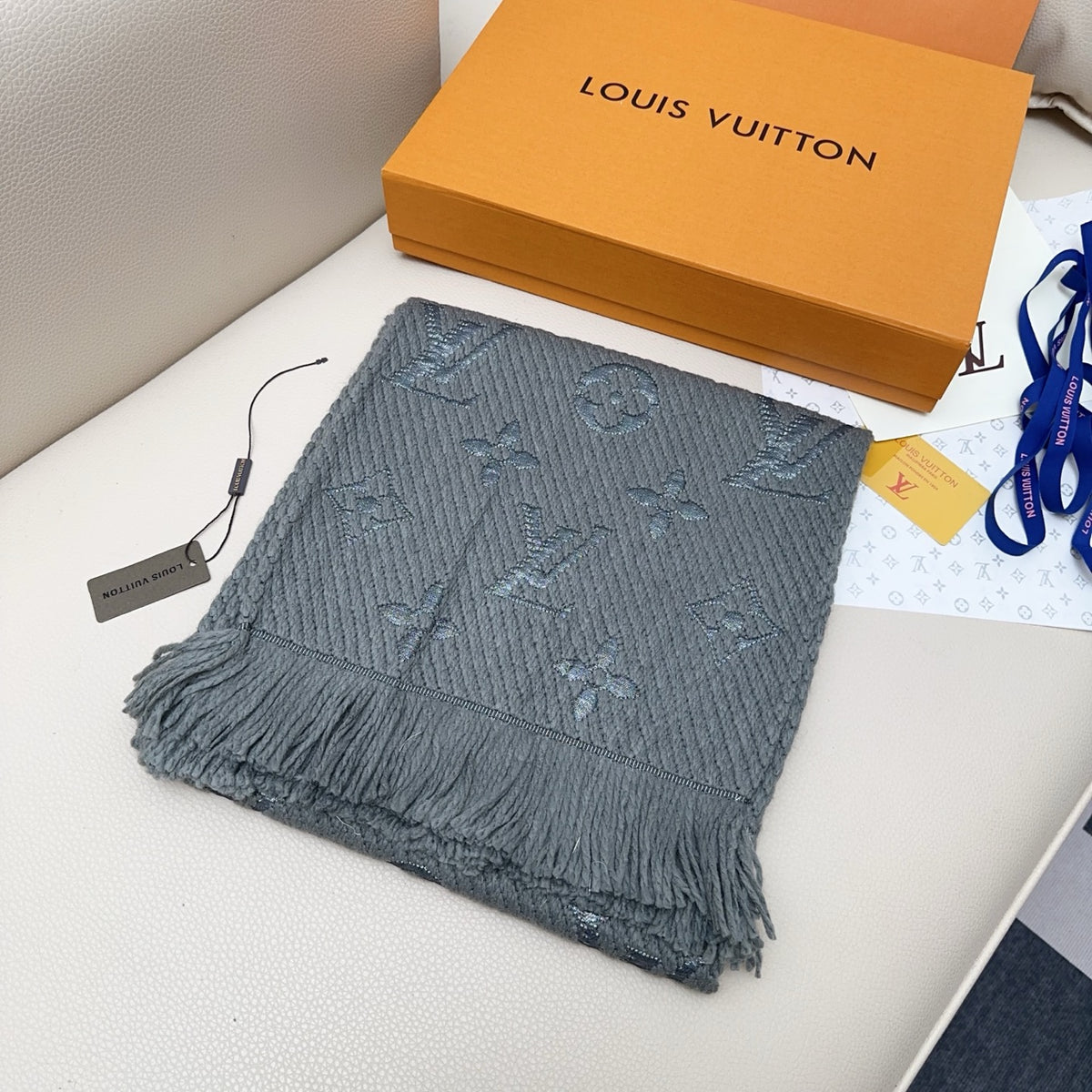 wool floral Scarf for women - product detail view
