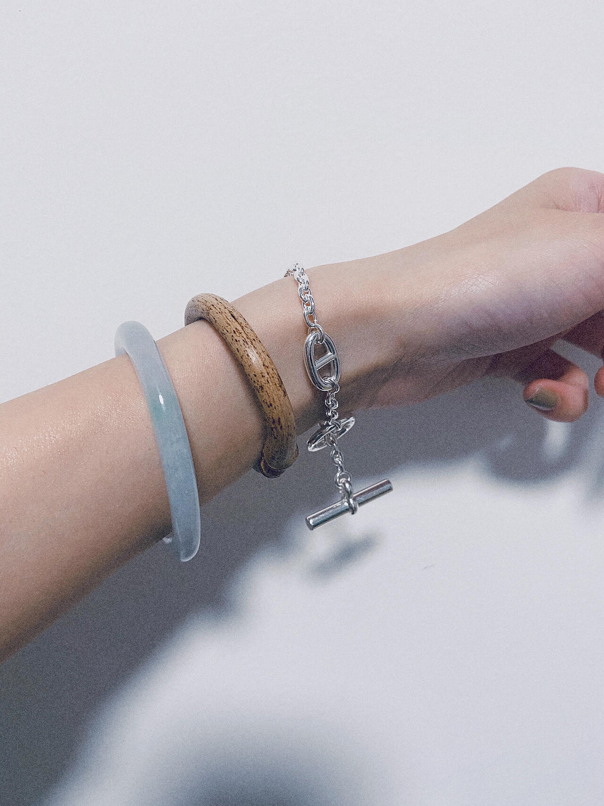 rose gold brass rose Bracelet for women - alternate angle view 7