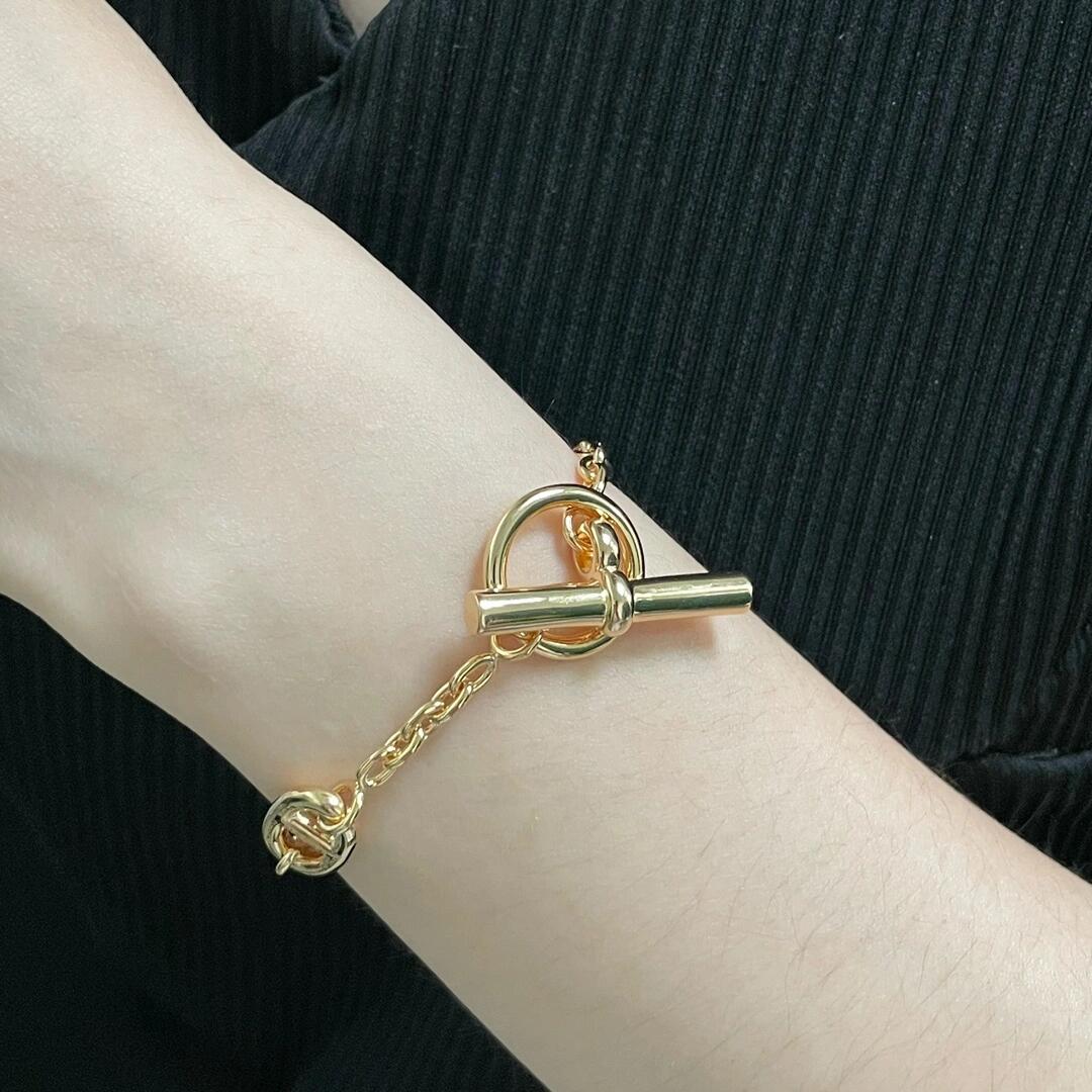 rose gold brass rose Bracelet for women - alternate angle view 4