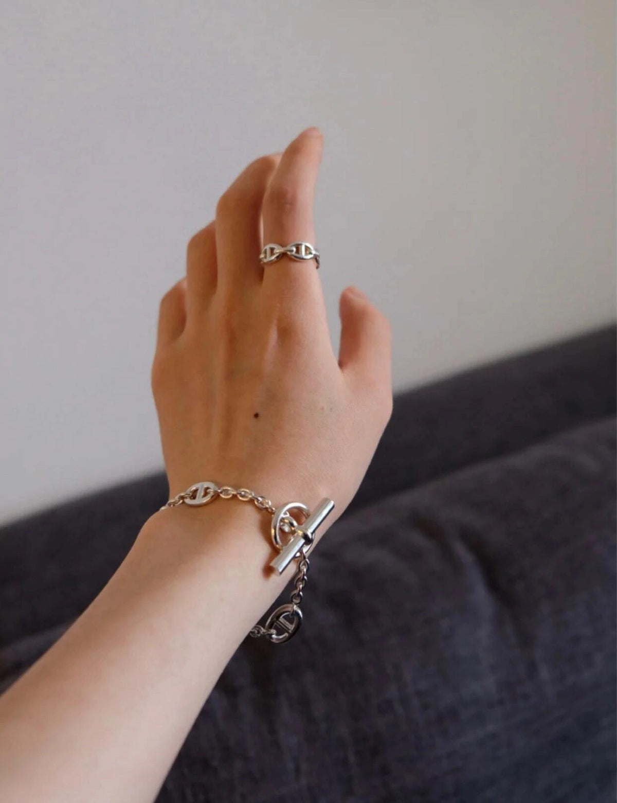rose gold brass rose Bracelet for women - alternate angle view 6