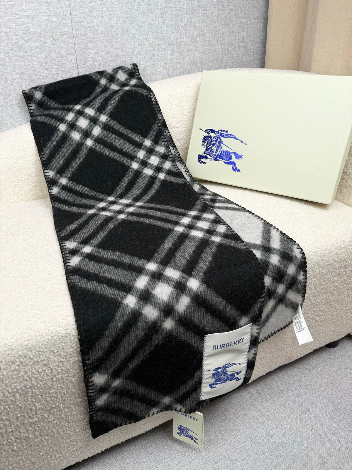 velvet inlaid Scarf for women - alternate angle view 7