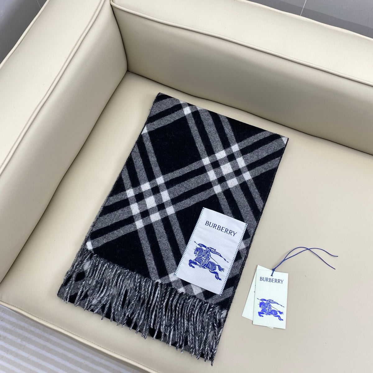 velvet tassel Scarf for women - alternate angle view 2