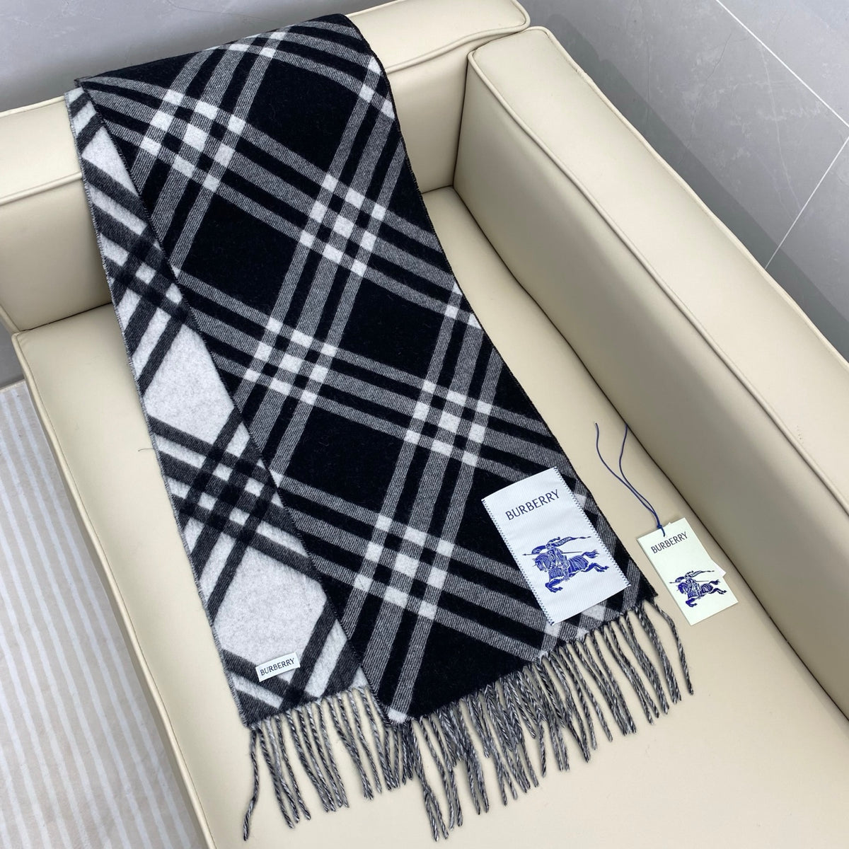 velvet tassel Scarf for women - alternate angle view 4