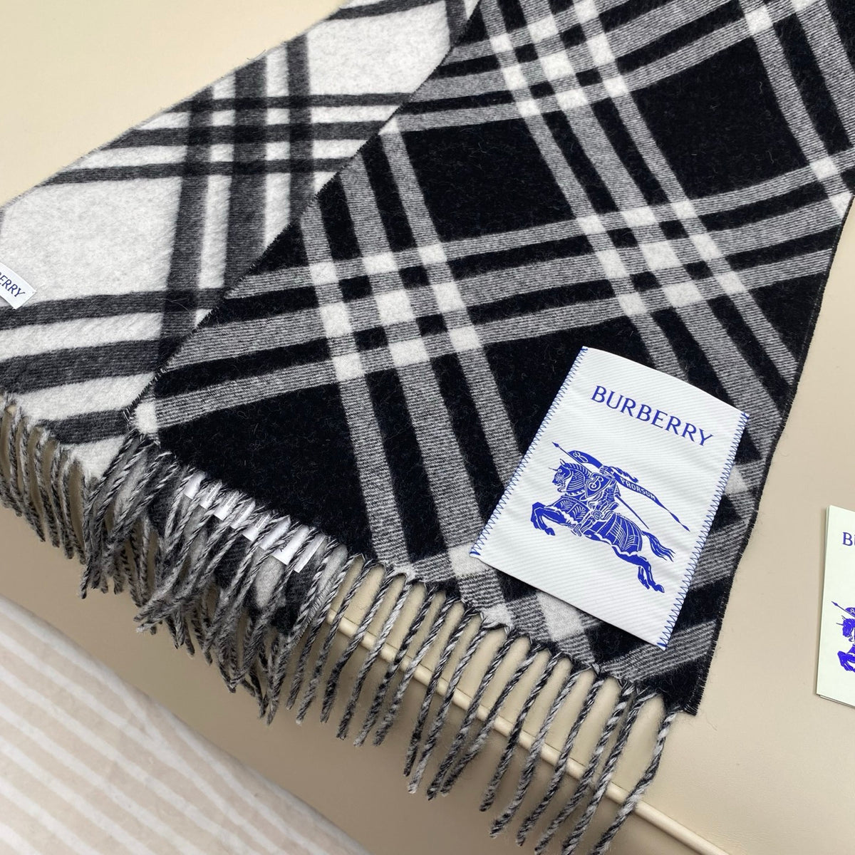 velvet tassel Scarf for women - alternate angle view 6