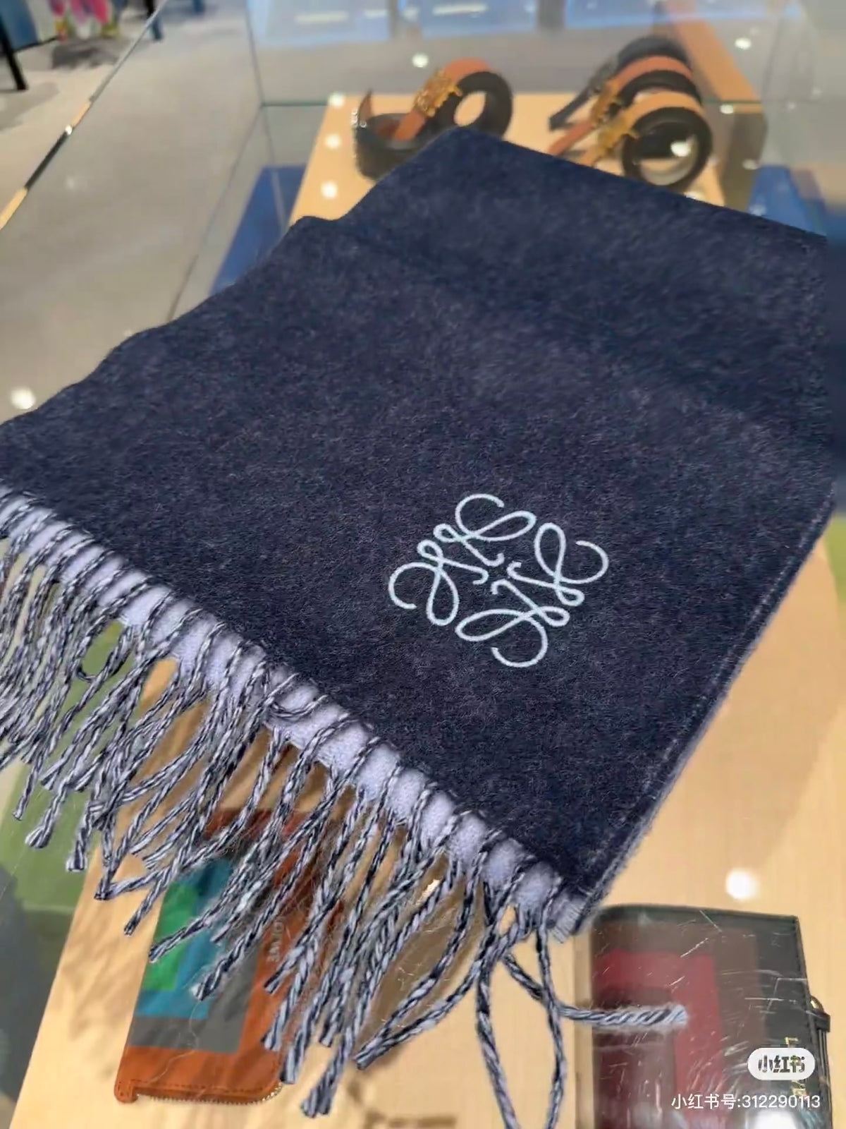 velvet cute Scarf for women - alternate angle view 7
