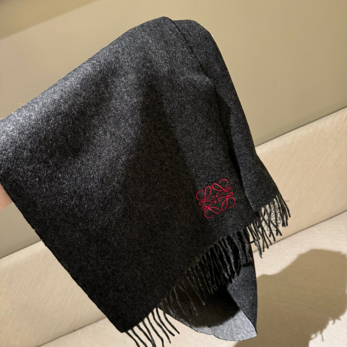velvet cute Scarf for women - alternate angle view 7
