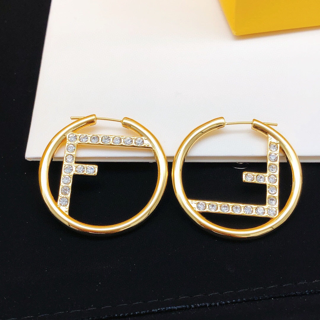 crystal crystal inlaid Drop Earrings for women - alternate angle view 6