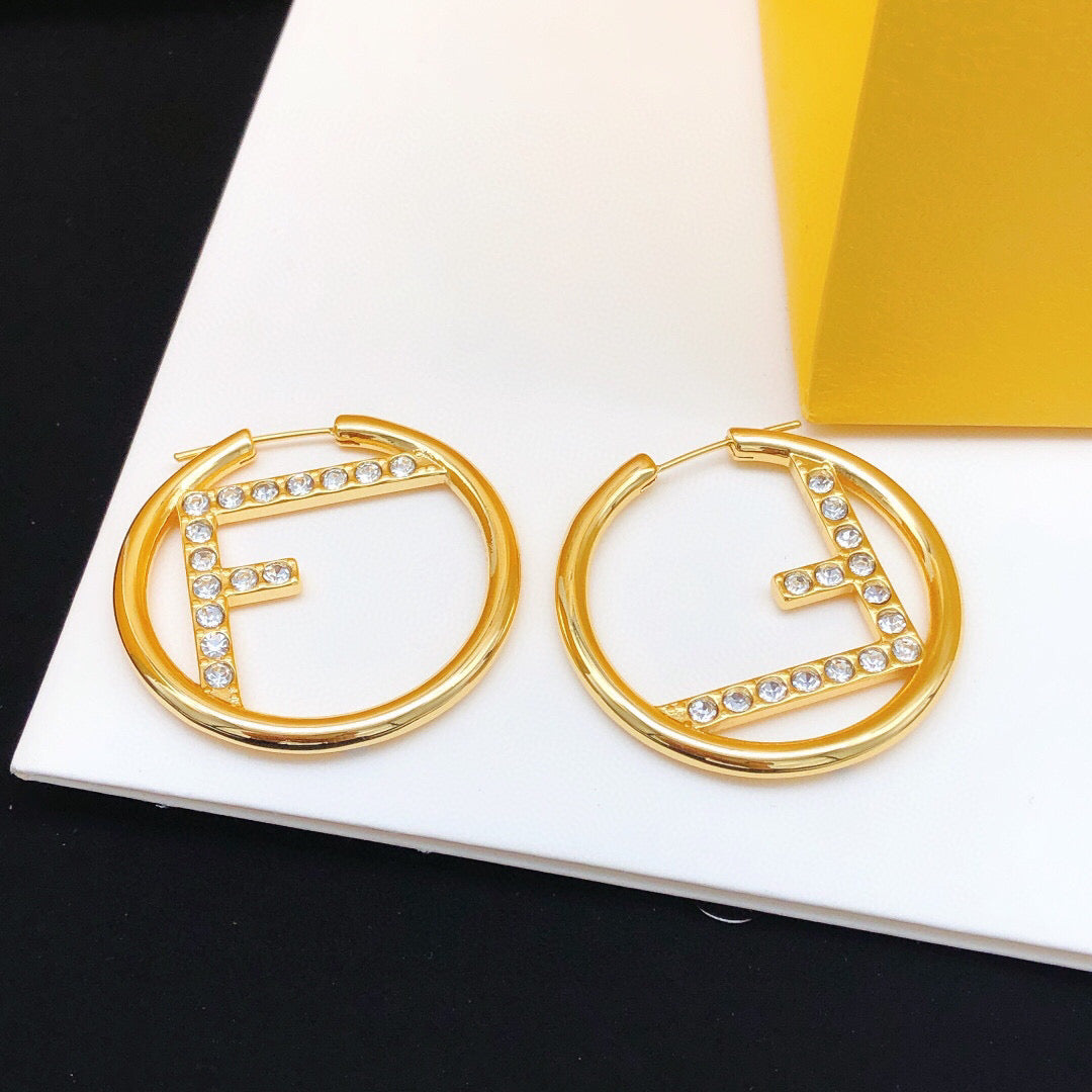 crystal crystal inlaid Drop Earrings for women - alternate angle view 7