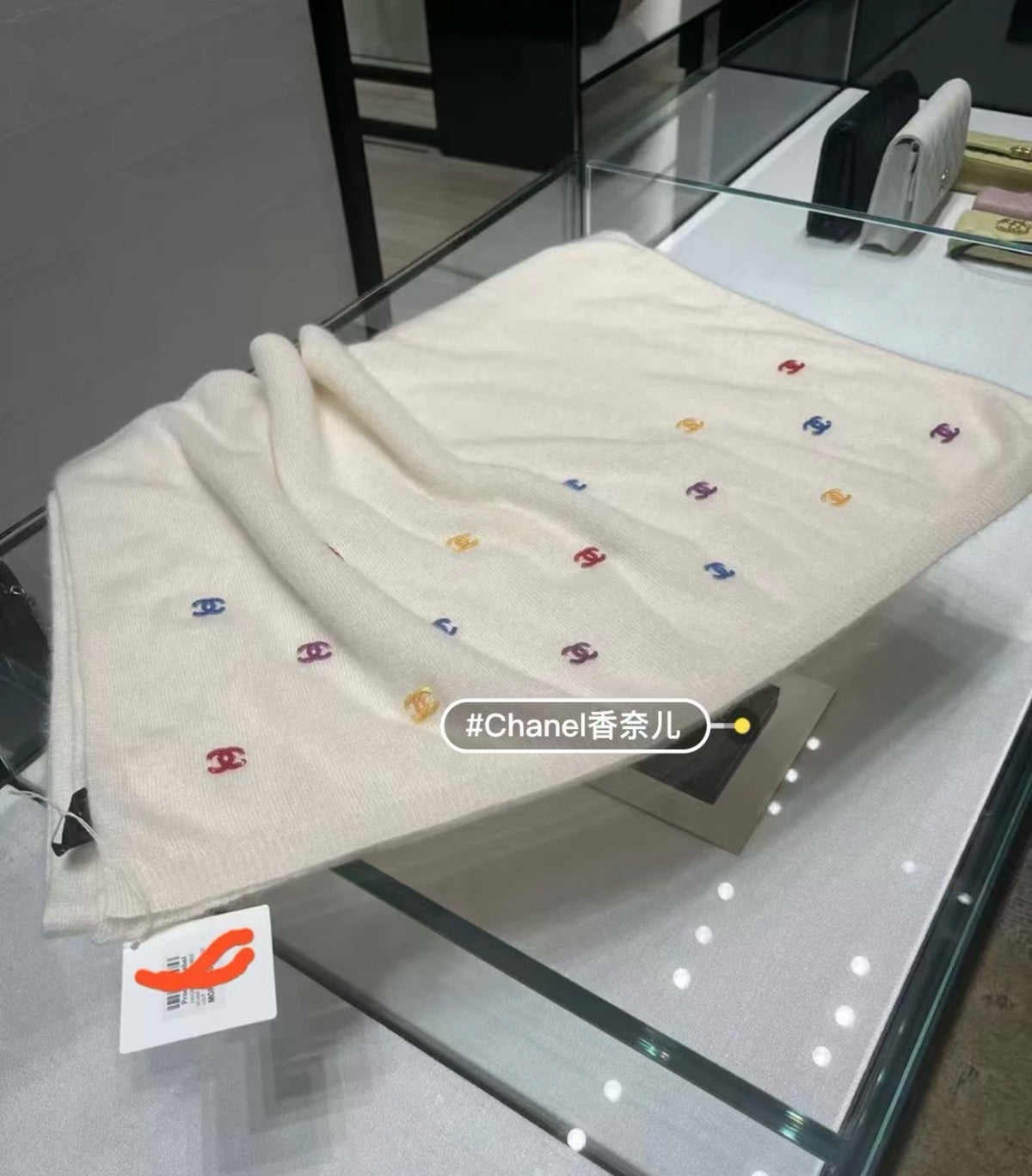 rainbow wool Shawl for women - alternate angle view 5