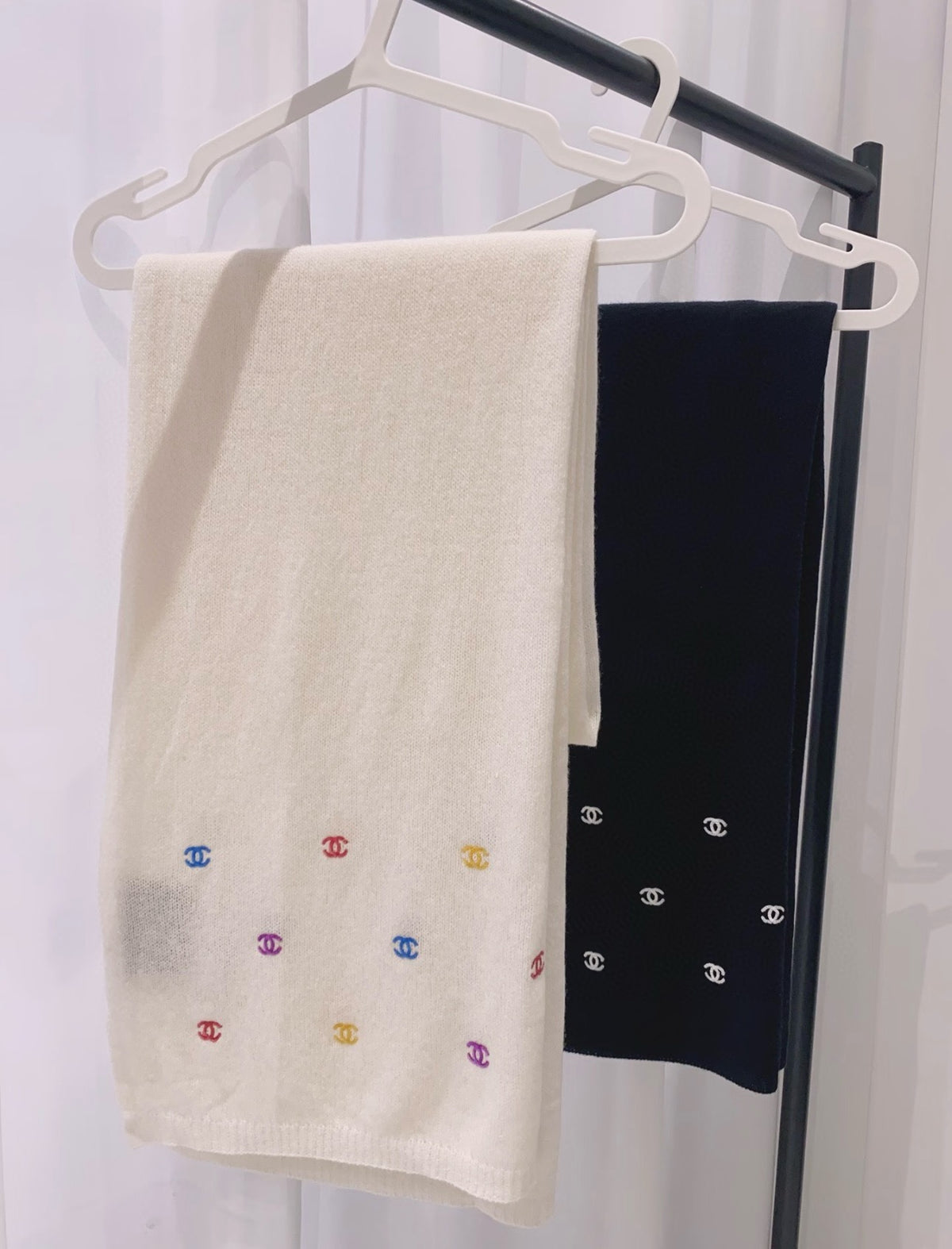 rainbow wool Shawl for women - alternate angle view 9