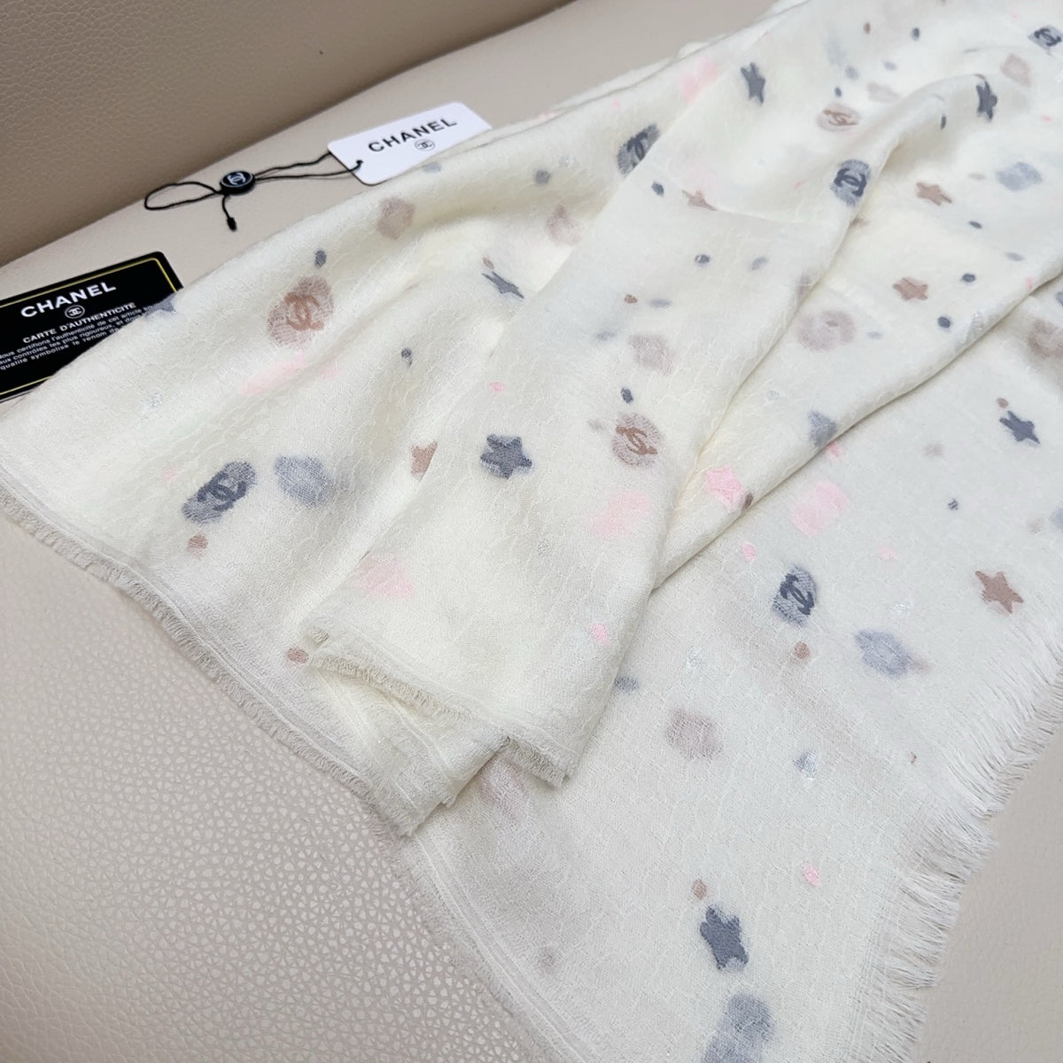 pink velvet floral Scarf for women - alternate angle view 4