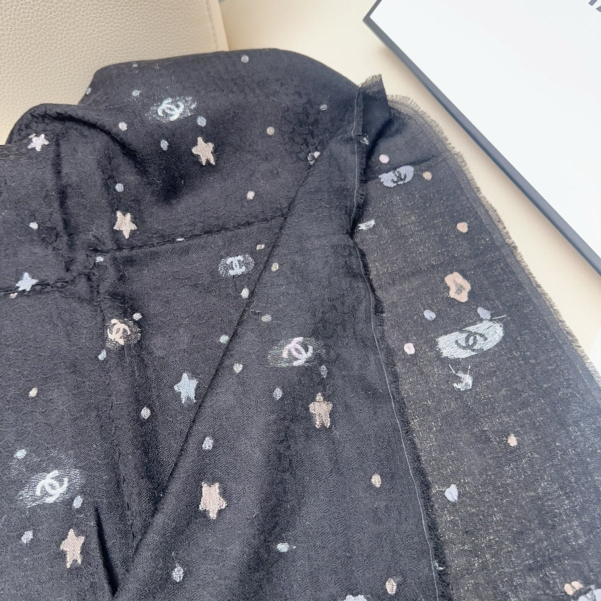 pink velvet floral Scarf for women - alternate angle view 6
