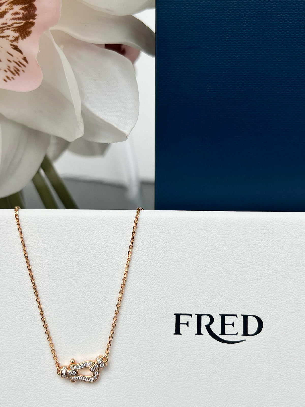 gold crystal Necklace for women - alternate angle view 2
