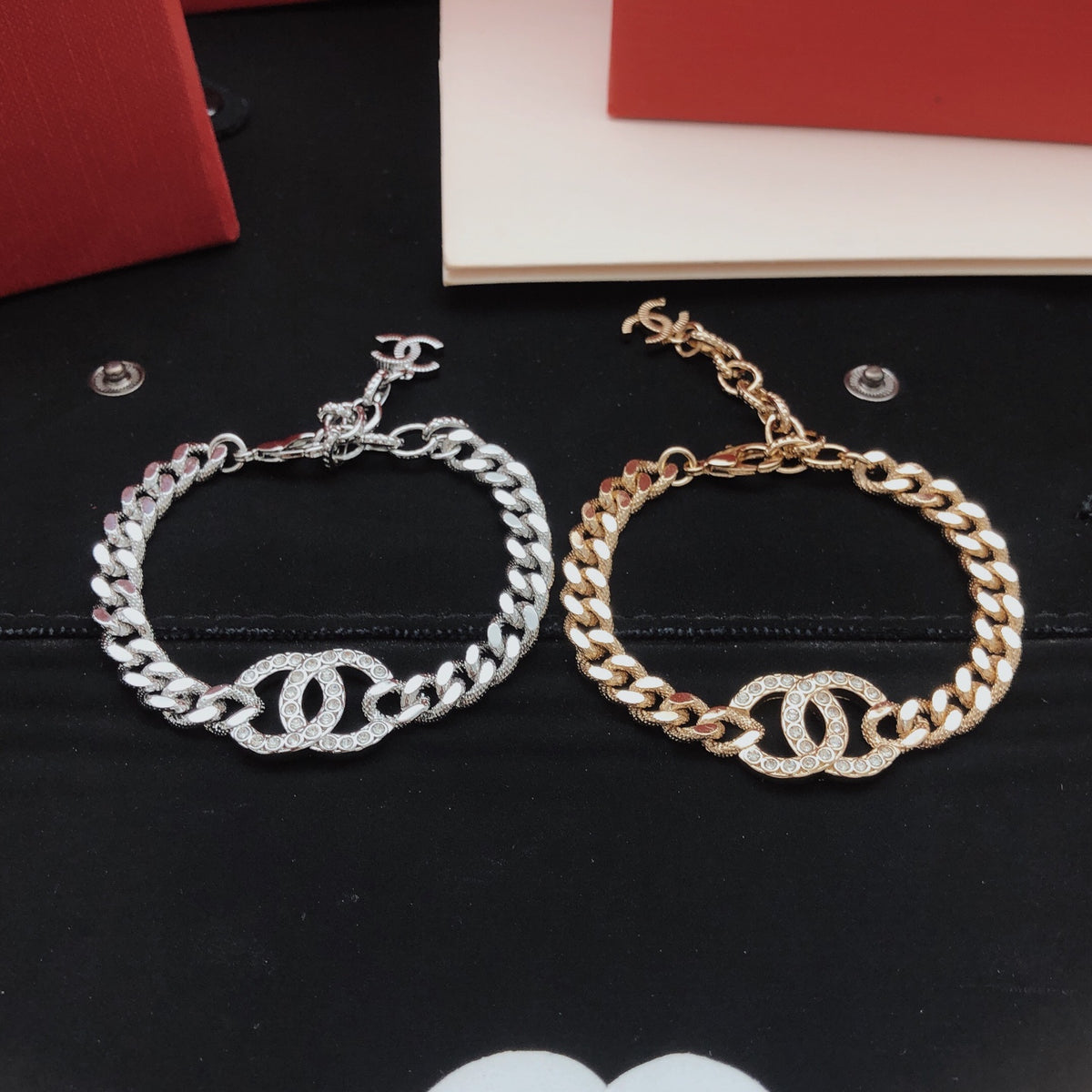 yellow brass floral Bracelet for women - alternate angle view 4