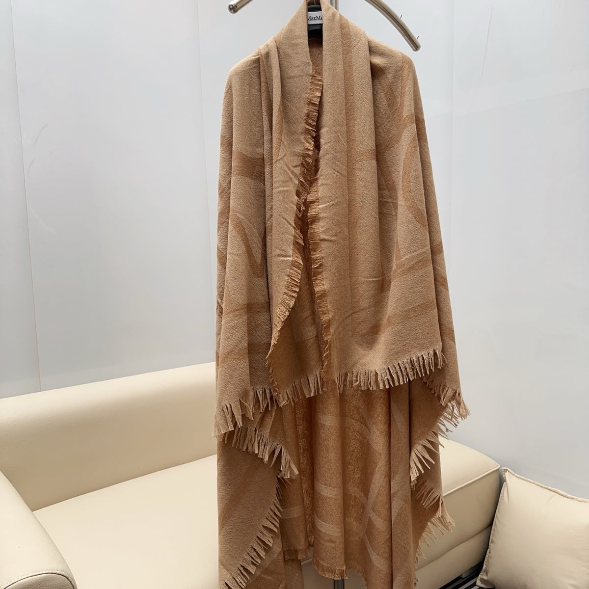 velvet floral Shawl for women - alternate angle view 2