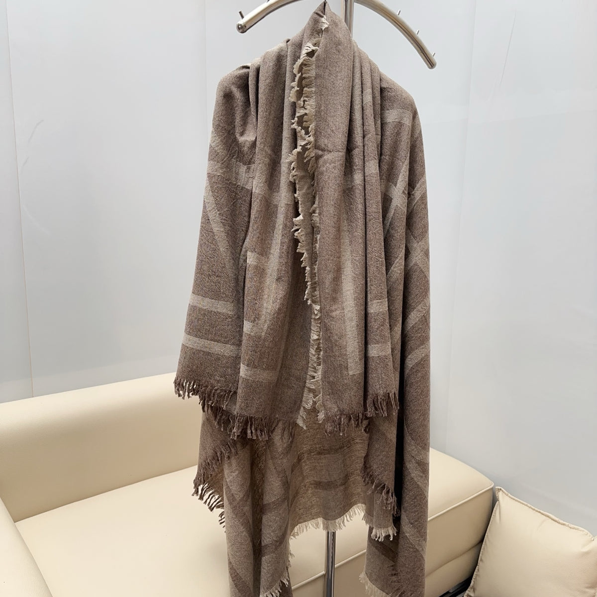 velvet floral Shawl for women - alternate angle view 2