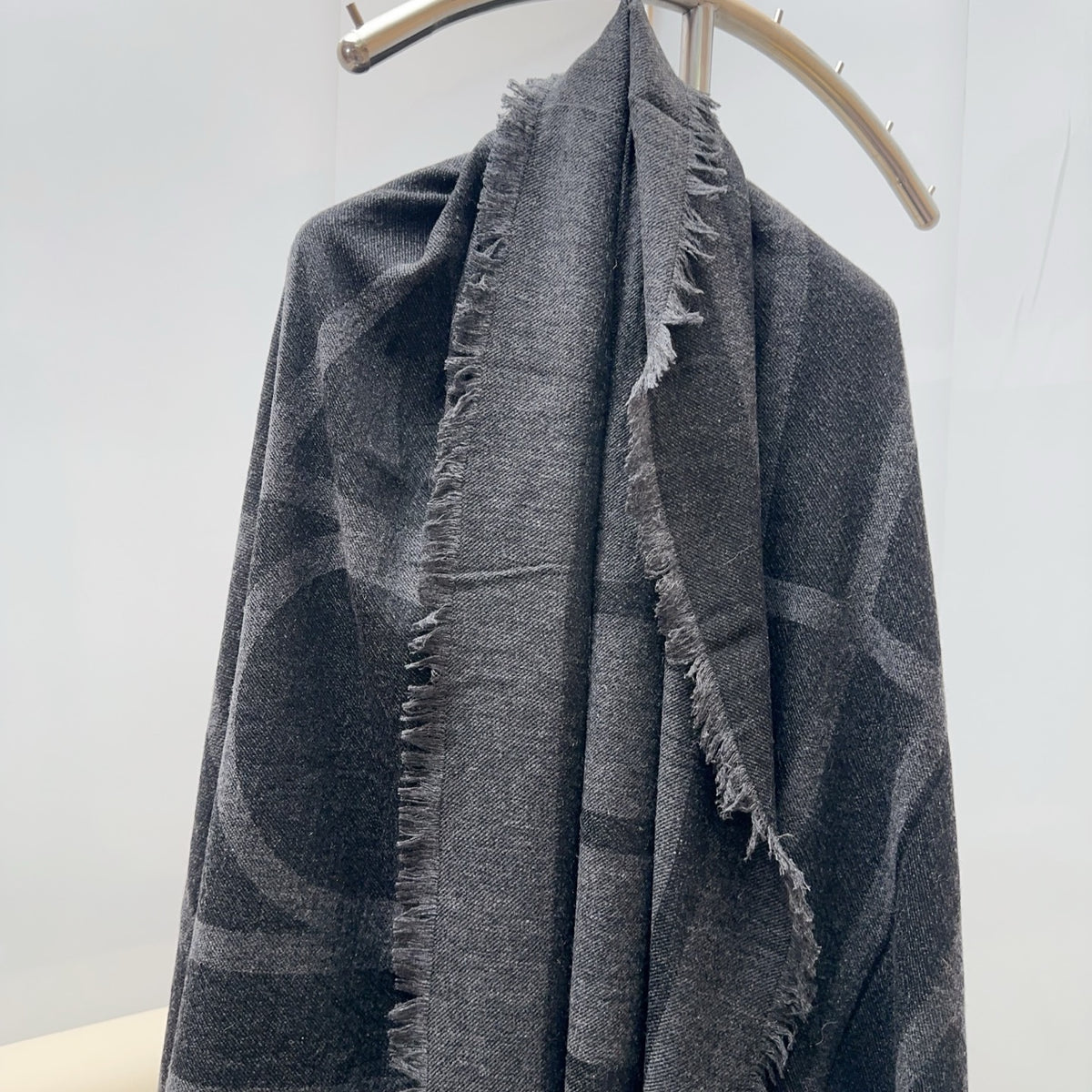 velvet floral Shawl for women - alternate angle view 3