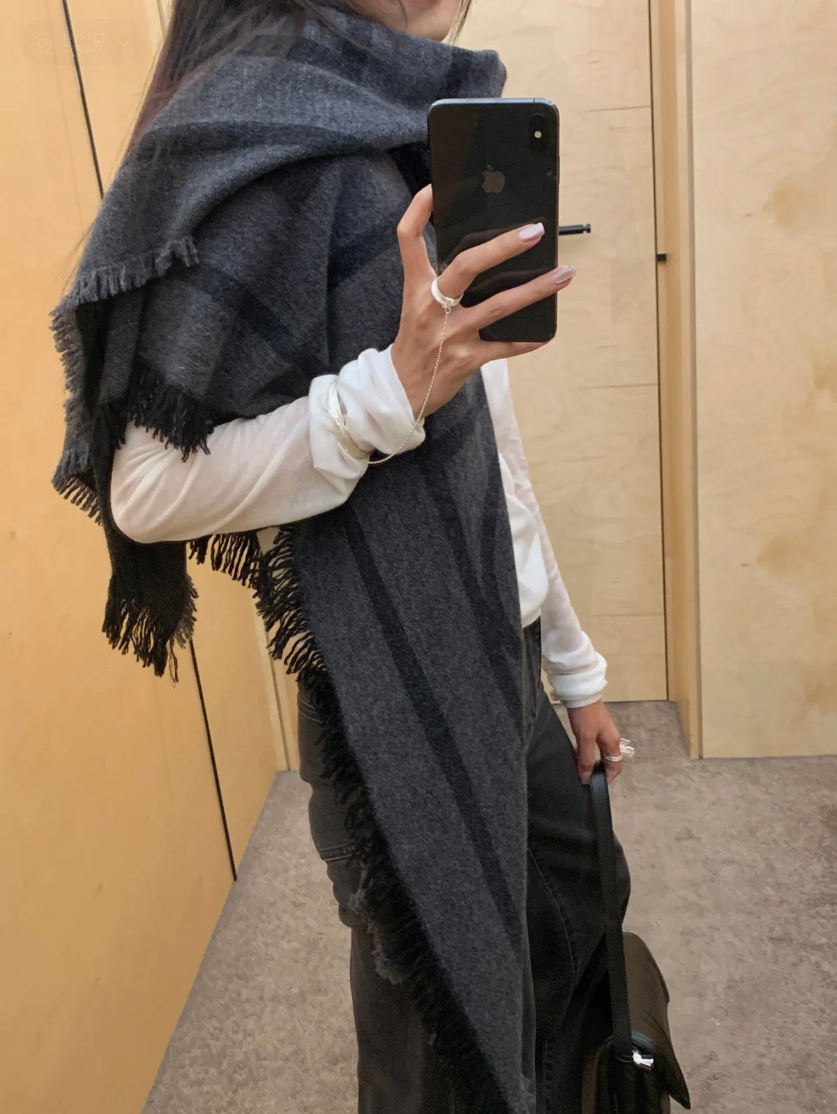 velvet floral Shawl for women - product detail view
