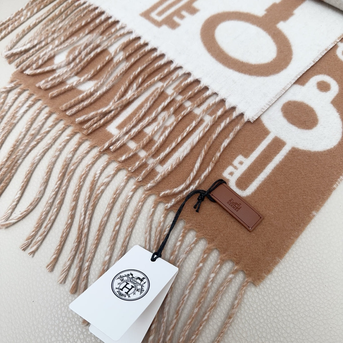 velvet key Scarf for women - alternate angle view 8